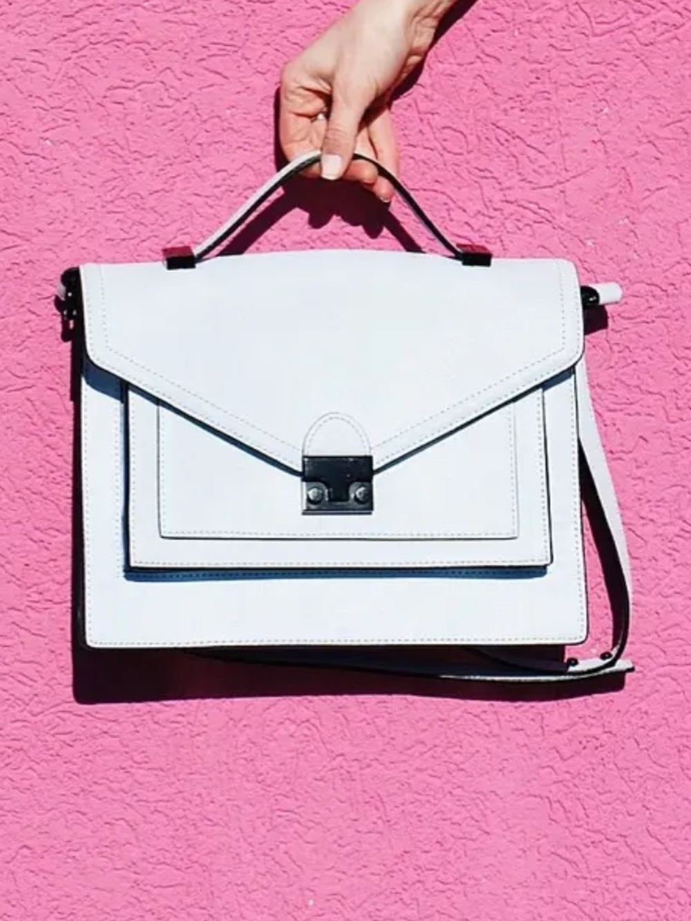 Loeffler Randall Saffiano Leather Rider Bag